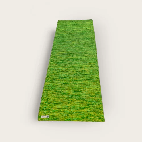 Modern Yogi 7mm Yoga Mat made with 100% cotton. Emerald Forest Color