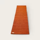 Modern Yogi 3mm Yoga Mat made with 100% cotton. Zesty Orange Color