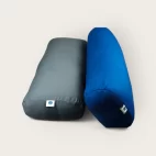 Modern Yogi Oblong Yoga Bolsters made with 100% cotton. Royal Blue & Gray Color