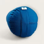 Modern Yogi Round Yoga Bolster made with 100% cotton. Royal Blue Color