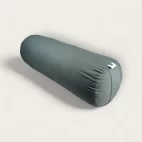 Modern Yogi Round Yoga Bolster made with 100% cotton. Gray Color