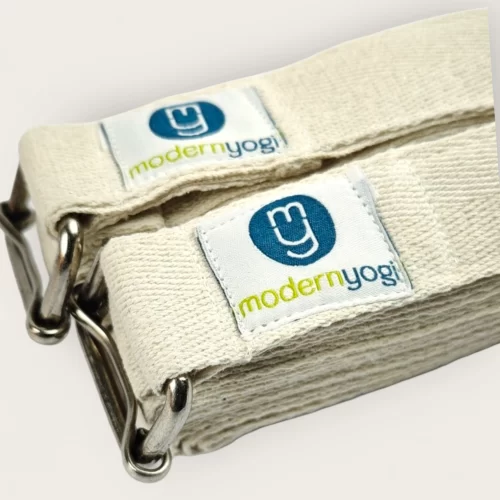 Modern Yogi Yoga Straps made with 100% cotton. Ivory Color