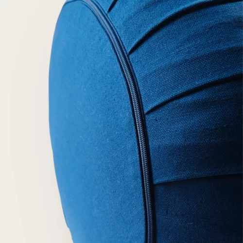 Modern Yogi Yoga Round Zafu Cushion made with 100% cotton. Royal Blue Color