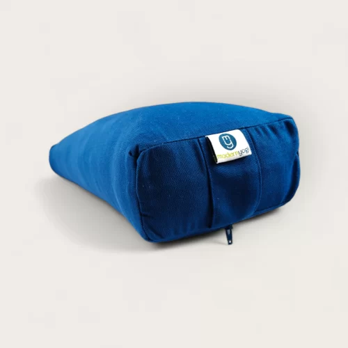 Modern Yogi Pranayama Yoga Bolster made with 100% cotton. Royal Blue Color