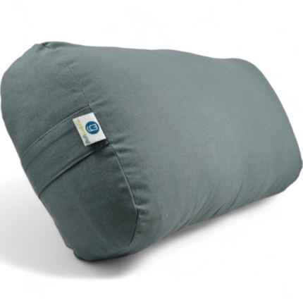 Oblong Yoga Bolster | Kapok Filled | Color Gray