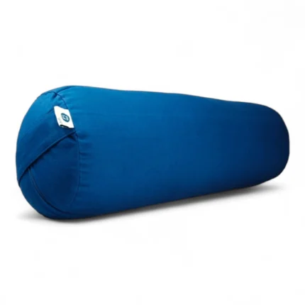 Round Yoga Bolster | Kapok Filled | Color Blue