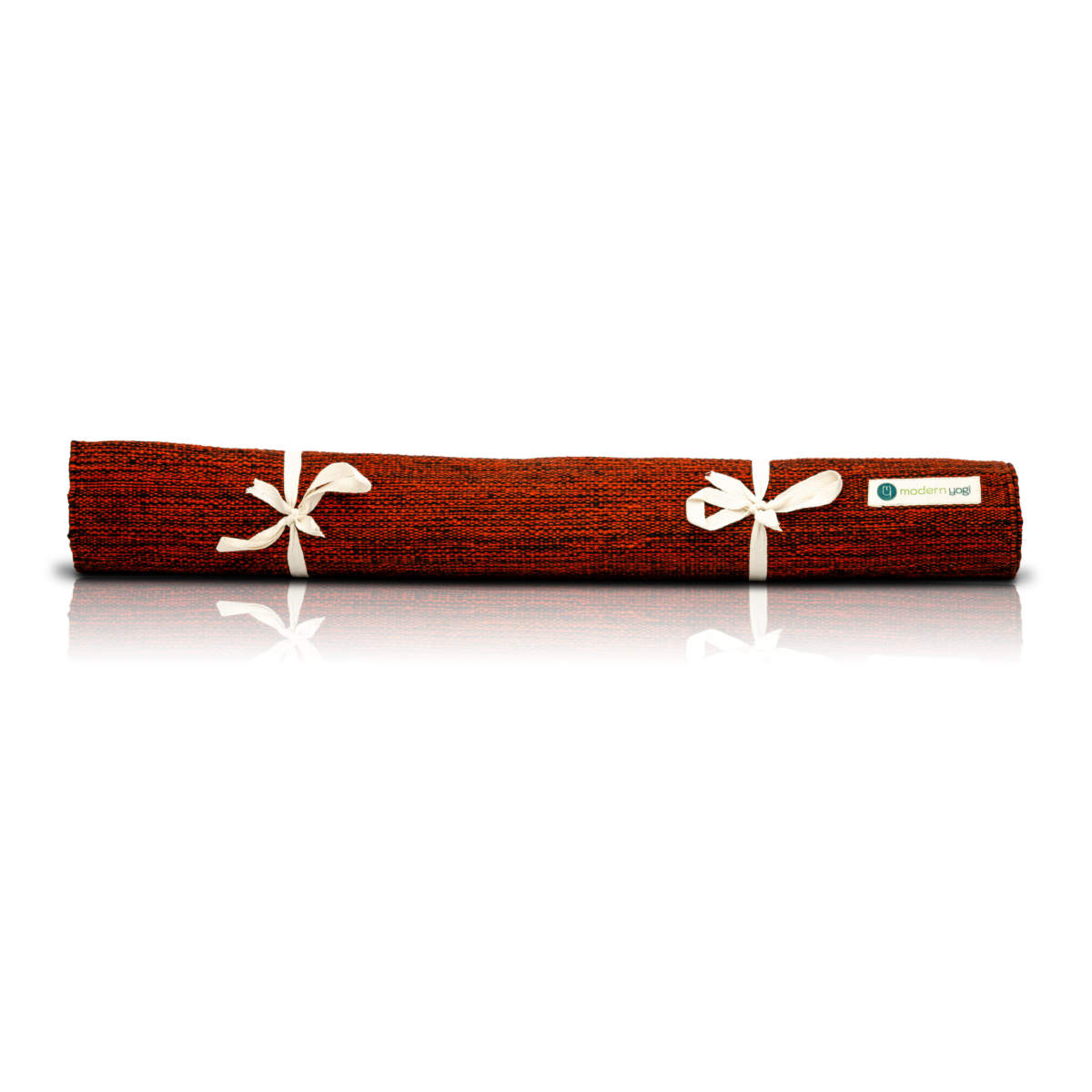 Crimson Red - Cotton Yoga Mat - Image 2