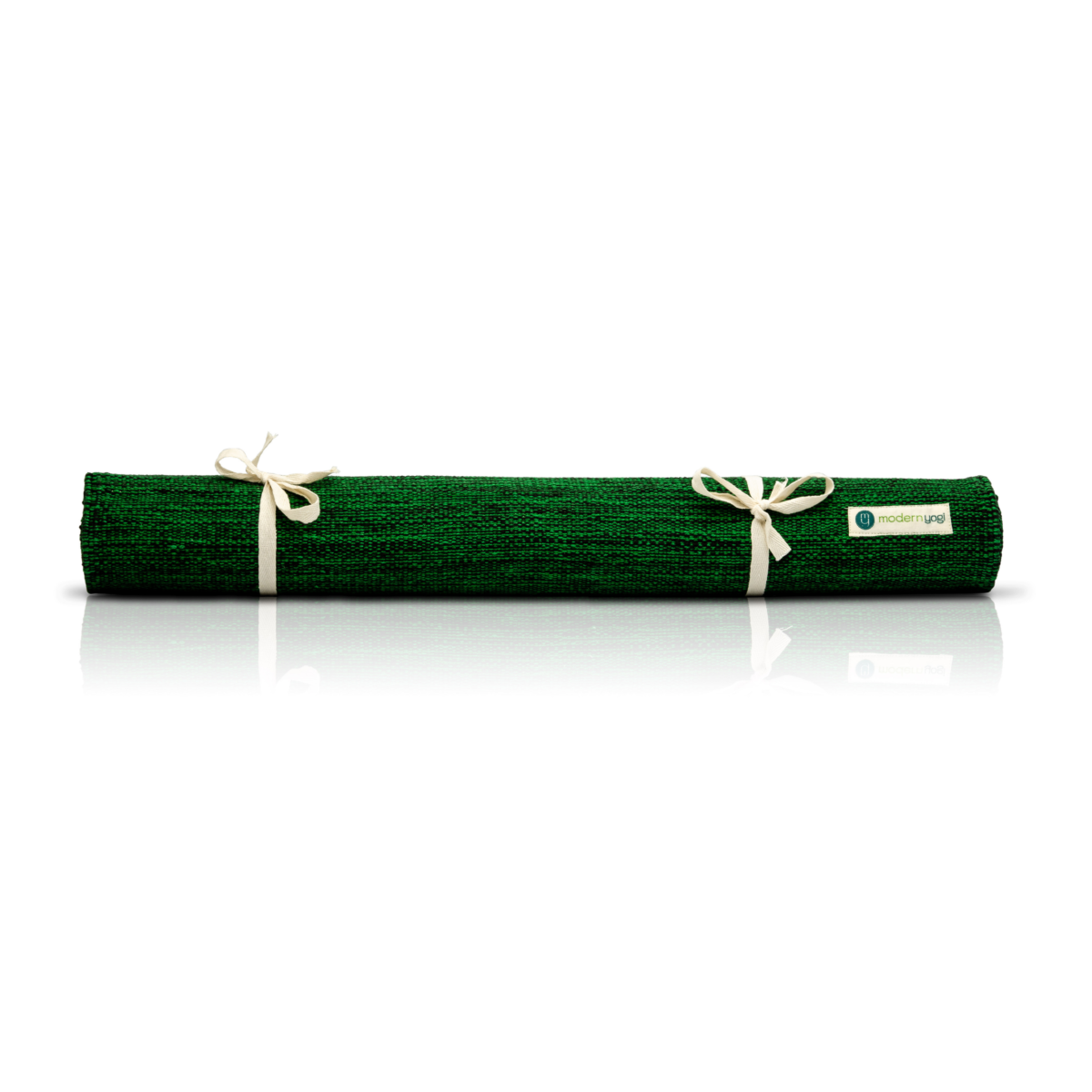 Cadmium Green - Cotton Yoga Mat - Image 2