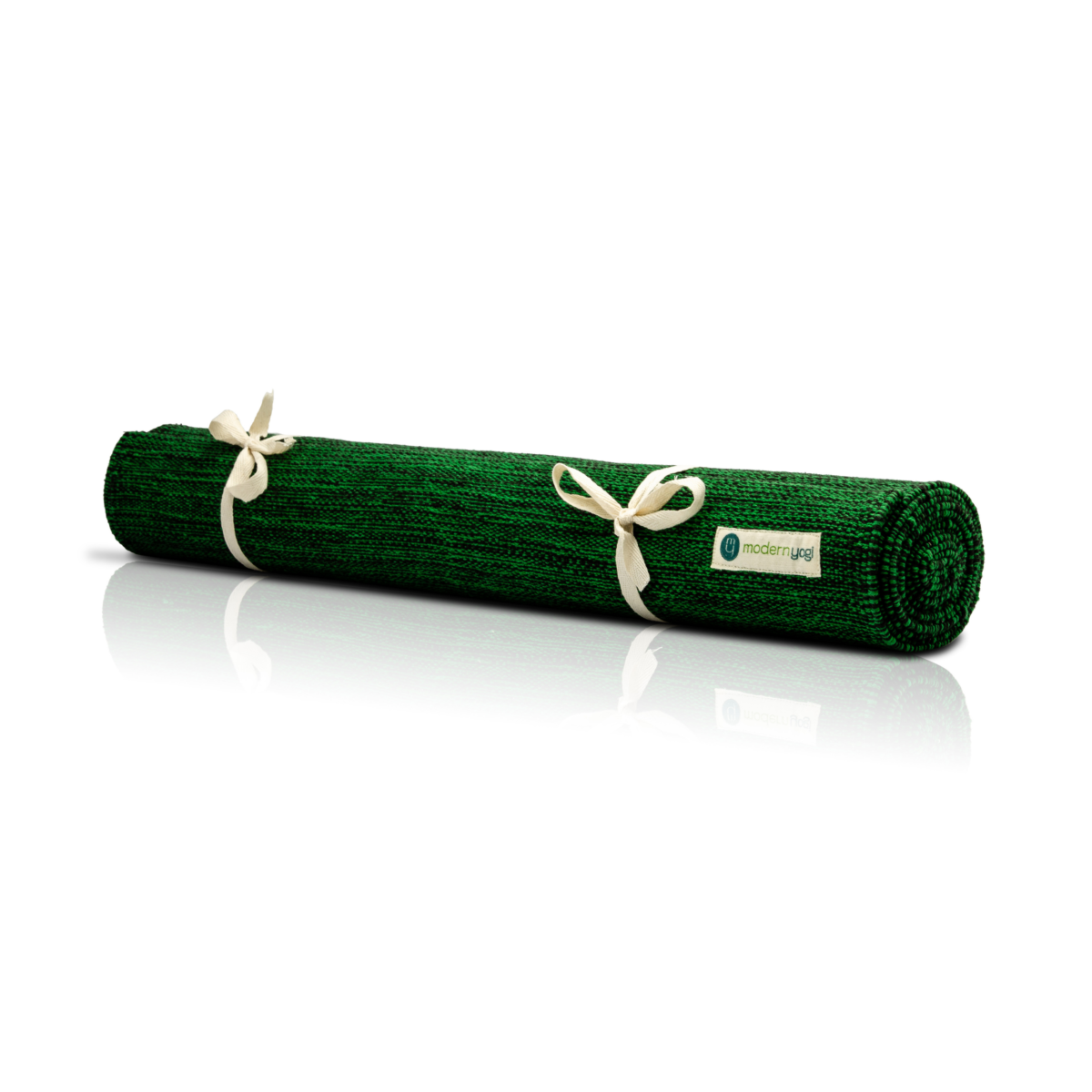 Cadmium Green - Cotton Yoga Mat - Image 1