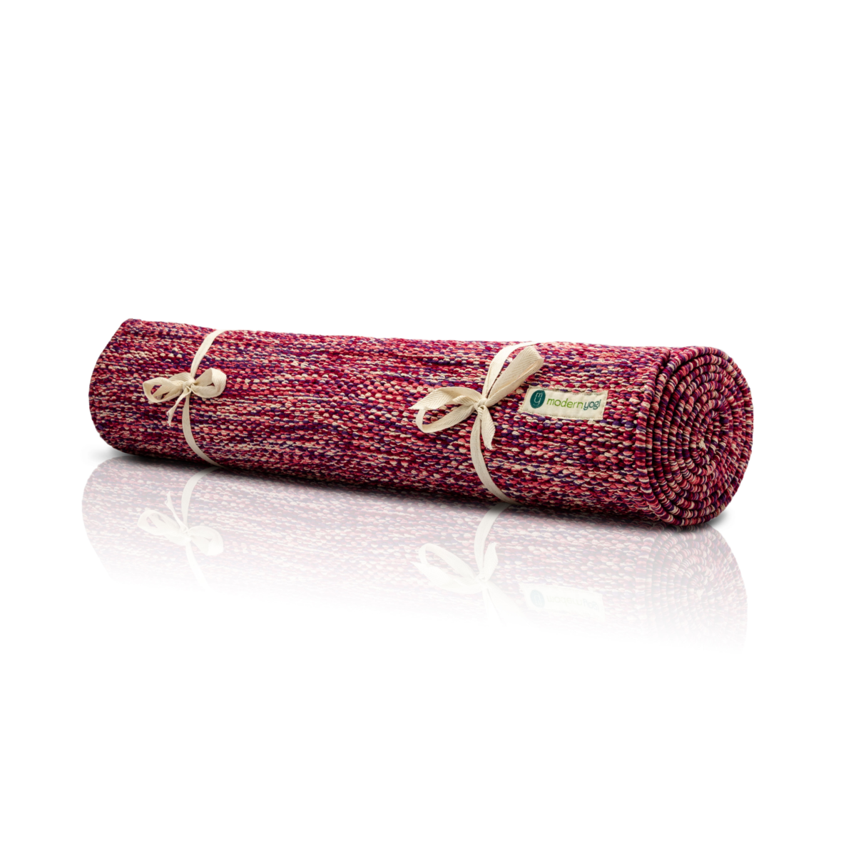 Coral Peach - Cotton Yoga Mat - Image 1