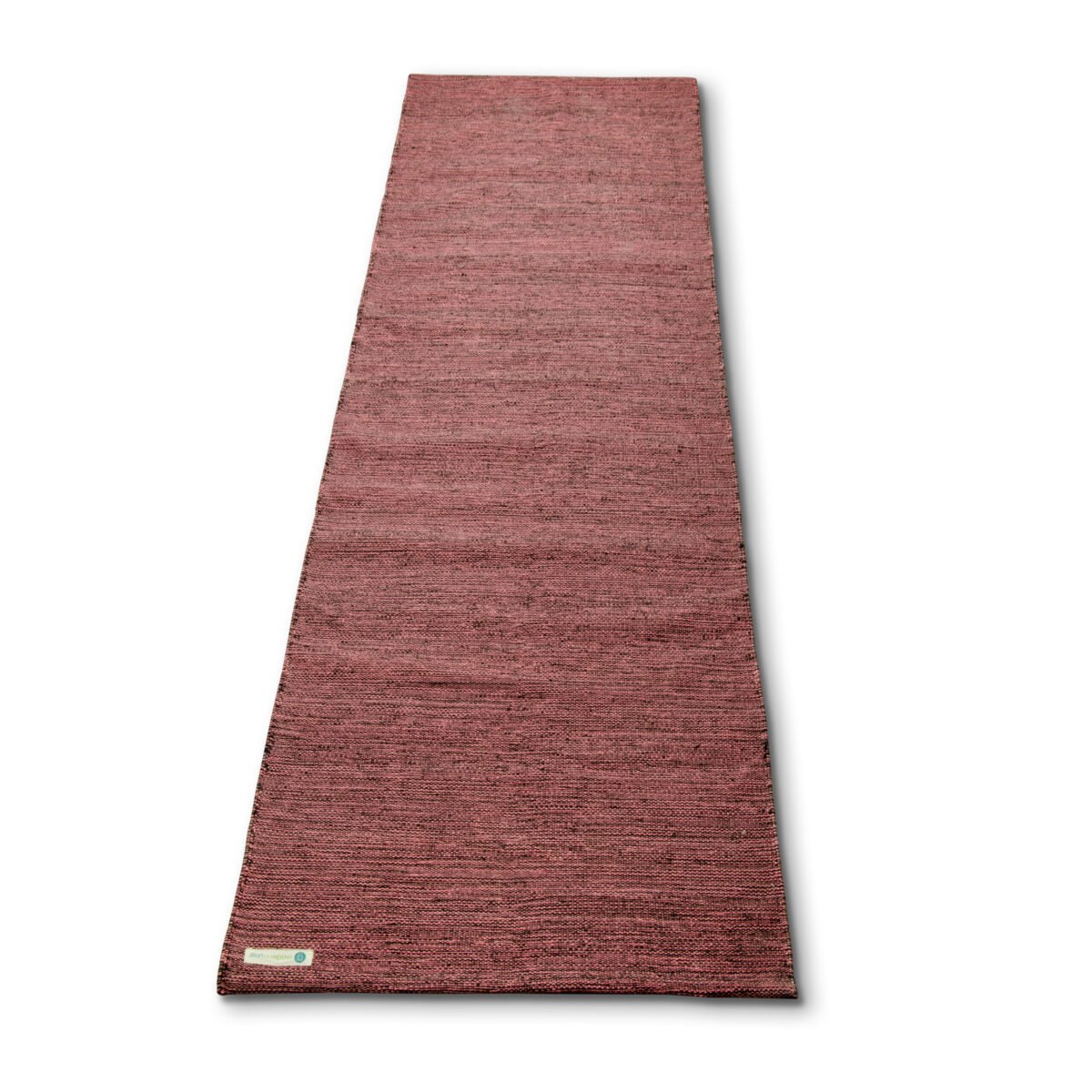 3MM Travel Lite Cotton Yoga Mat - Aurora Pink | Flat Open