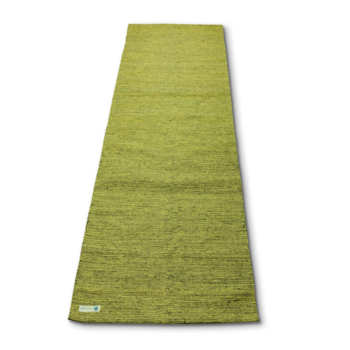 3MM Travel Lite Cotton Yoga Mat - Bumblebee Yellow | Flat Open
