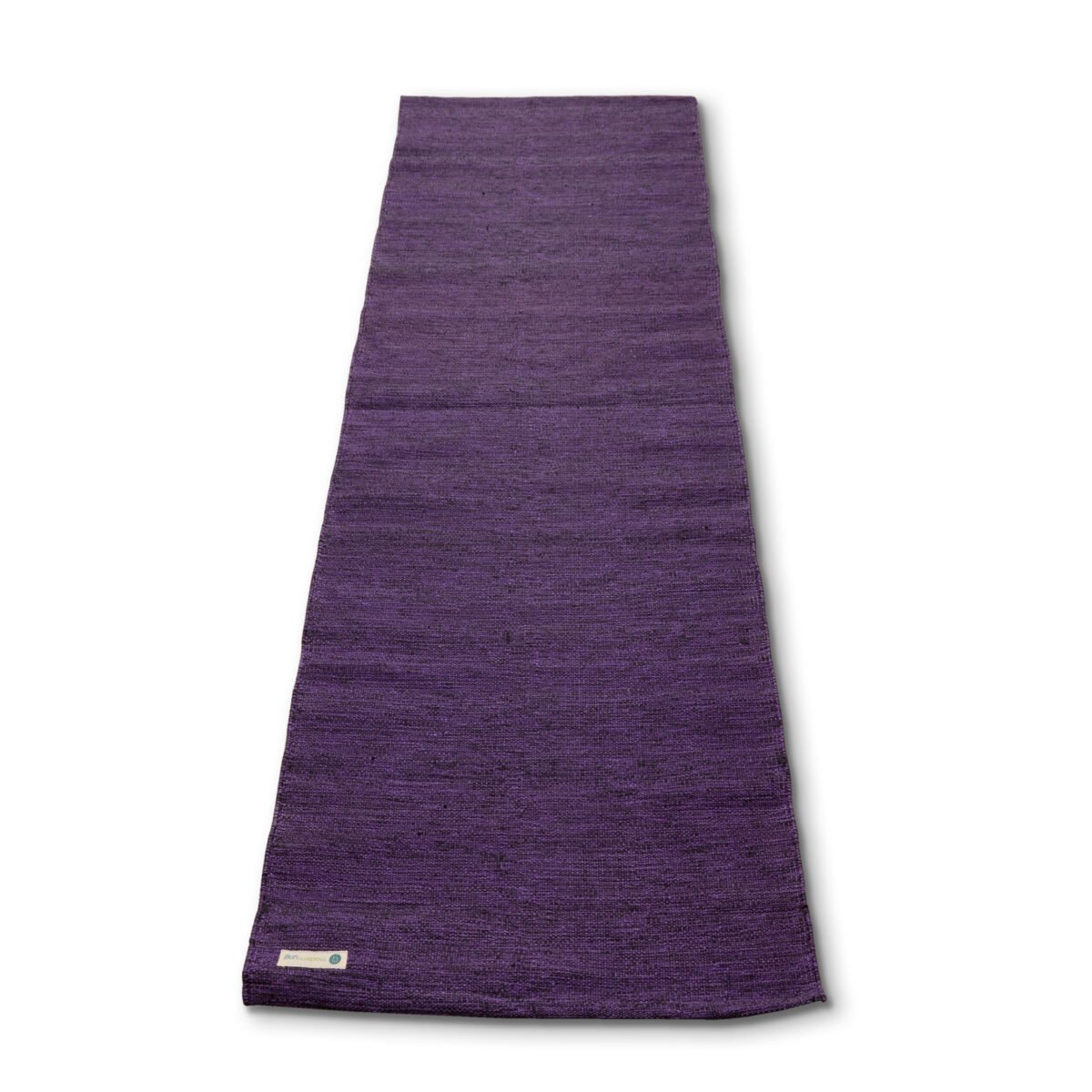 3MM Travel Lite Cotton Yoga Mat - Imperial Purple | Flat Open