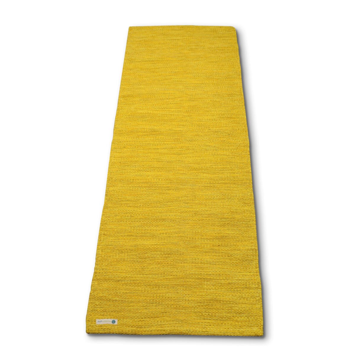 7MM Premium Thick Cotton Yoga Mat – Amber Gold | Flat Open
