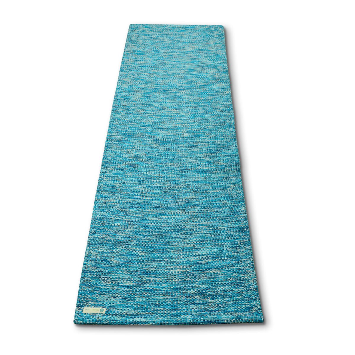 7MM Premium Thick Cotton Yoga Mat – Arctic Sky | Flat Open