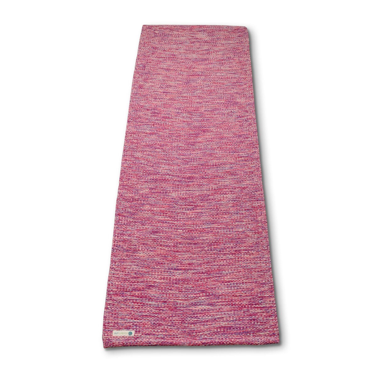 7MM Premium Thick Cotton Yoga Mat – Coral Peach | Flat Open