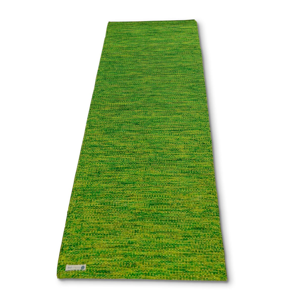 7MM Premium Thick Cotton Yoga Mat – Emerald Forest | Flat Open