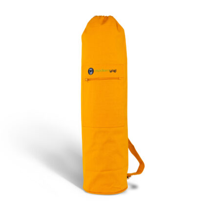 Premium Thick Cotton Yoga Mat bag | Drawstring Bag | Color Mustard