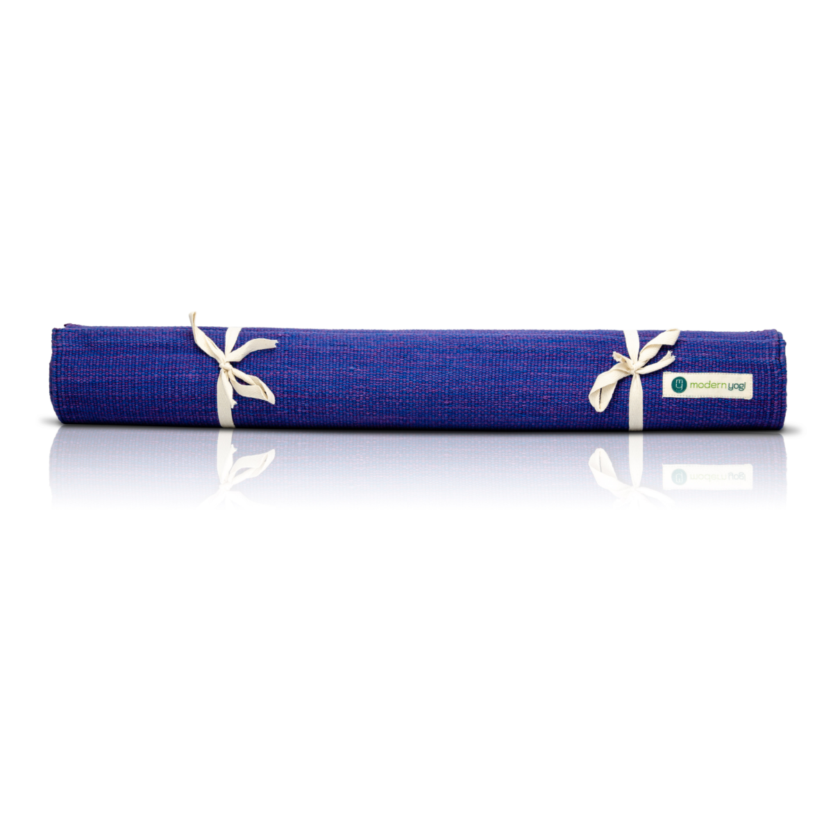 3MM Premium Thick Cotton Yoga Mat - Lilac Indigo | Folded