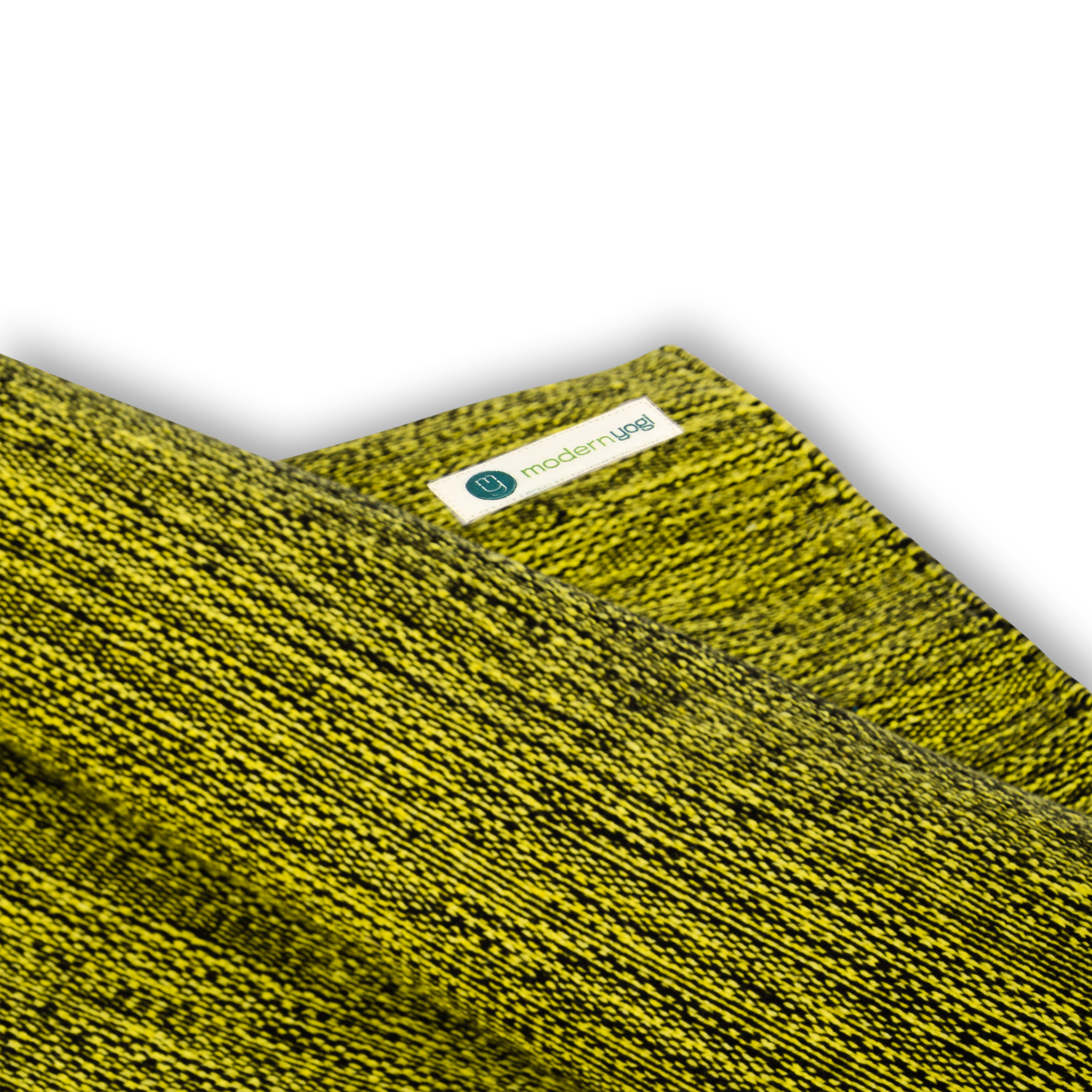 3MM Premium Thick Cotton Yoga Mat - Bumblebee Yellow | Folded